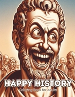 Happy History Coloring Book for adults: famous historical figures sporting silly faces coloring book, Coloring Adventure for adults B0CQVQX7D6 Book Cover