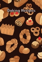 Baking Recipes: Cute Bakery Pattern Recipe Cook Book 1671162323 Book Cover