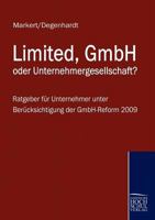 Limited, Gmbh Oder Unternehmergesellschaft? 3941482076 Book Cover