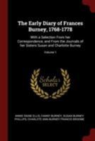 The Early Diary Of Frances Burney 1768-1778 V1 9354184499 Book Cover