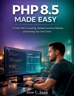 PHP 8.5 MADE EASY: A Clear Path to Learning, Building Functional Websites, and Starting Your Tech Career (Programming for beginners) B0GXR7SF9P Book Cover