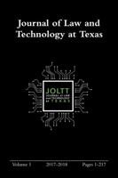 Journal of Law and Technology at Texas Volume 1 1387779303 Book Cover