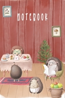 Cute Hedgehog Family Animal Notebook: A Cute Animal Lined Blank Notebook Journal for Writing Down Ideas 1677207337 Book Cover