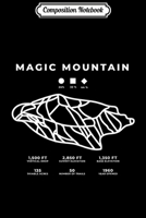 Composition Notebook: Magic Mountain Ski Snowboard Skiing Idaho Skier Journal/Notebook Blank Lined Ruled 6x9 100 Pages 1706460376 Book Cover