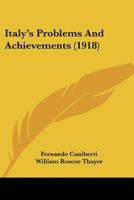 Italy's Problems And Achievements 1287341861 Book Cover