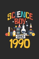 Science Boy Since 1990: Graph Ruled Notebook - Journal For Scientist And Student Lab 1692769502 Book Cover