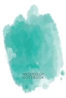 Turquoise Watercolor Notebook - Sketch Book for Drawing Painting Writing - Turquoise Watercolor Journal - Turquoise Watercolor Diary: Medium College-Ruled Journey Diary, 110 page, Lined, 6x9 (15.2 x 2 1081069538 Book Cover