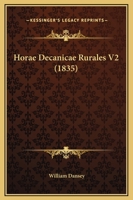 Horae Decanicae Rurales V2 1165550091 Book Cover