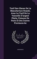 Nouveau Tarif Du Prix Des Glaces 1273465296 Book Cover