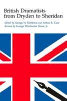 British Dramatists from Dryden to Sheridan 080930743X Book Cover