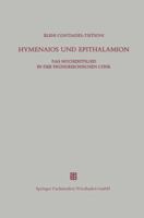 Hymenaios Und Epithalamion 3663121747 Book Cover