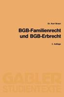 Bgb-Familienrecht Und Bgb-Erbrecht 3409031790 Book Cover