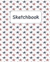 Sketchbook: Americana Stars Sketchbook for Adults and Kids of All Ages 107916247X Book Cover