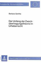 Der Umfang Der Zweckuebertragungstheorie Im Urheberrecht 3820468897 Book Cover