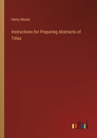 Instructions for Preparing Abstracts of Titles 3368192027 Book Cover