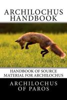 Archilochus Handbook 1496039629 Book Cover