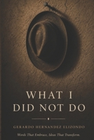 WHAT I DID NOT DO B0H2F446DG Book Cover