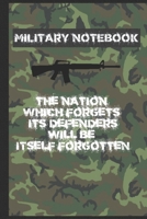 Military Notebook: For School and Notes, Gifts, For Man and Military Fans, 6" x 9" 120 Pages lined 1700605119 Book Cover