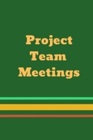 Project Team Meetings 1088941826 Book Cover