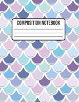 Composition Notebook: Mermaid Wide Ruled College Notepad 8.5 x 11 100 pages 1088503853 Book Cover