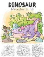 Dinosaur Coloring Book For Kids: 40+ Funny Fantastic Dinosaurs Jumbo Coloring Books 1798984601 Book Cover