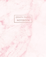 Graph Paper Notebook: Rainbow Quartz - Marble - 7.5 x 9.25 - 5 x 5 Squares per inch - 100 Quad Ruled Pages - Cute Graph Paper Composition Notebook for Children, Kids, Girls, Teens and Students (Math a 1689683473 Book Cover
