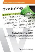 Knowledge Transfer 3639474325 Book Cover