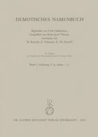 Demotisches Namenbuch: Lieferung 17 3895001678 Book Cover