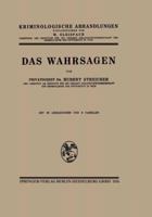 Das Wahrsagen 3662416921 Book Cover