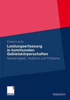 Leistungserfassung in Kommunalen Gebietskorperschaften: Notwendigkeit, Verfahren Und Probleme 3834926701 Book Cover