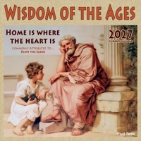 Wisdom of the Ages | 2027 12 x 24 Inch (Hanging) Monthly Square Wall Calendar | Plastic-Free | Brush Dance | Artwork Quotes Inspiration B0GH8T2HWT Book Cover