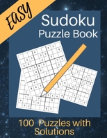 Easy Sudoku Puzzle Book: Galaxy & Stars Design Sudoku Book for Beginners Solving Puzzles /Large 8.5 X 11 Inches 1693384787 Book Cover