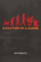NOTIZBUCH A5 Dotted: Games Liebhaber Notizheft GEPUNKTET 120 Seiten - Gaming Spruch Notizblock Gamer Evolution Skizzenbuch - Games Geschenk f�r Gamer Nerd Geek 1710247029 Book Cover