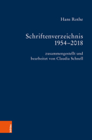 Schriftenverzeichnis 1954-2018 341251344X Book Cover