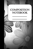 Composition Notebook: Stylish college ruled lined notebook, gray 1697139272 Book Cover