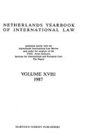 Netherlands Yearbook of International Law, 1987 9024736382 Book Cover