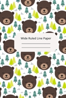 Cute Sleep Bear Theme Wide Ruled Line Paper 1674576951 Book Cover