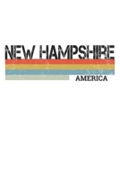 New Hampshire: Cool Vintage Retro Stripes New Hampshire Notebook Composition Makes For A Nice Gift And Souvenir For Friends, Family And Visitors To The State Of New Hampshire Writing Journal Or Diary  1712613626 Book Cover