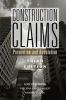 Construction Claims: Prevention and Resolution, 3rd Edition 0442004419 Book Cover