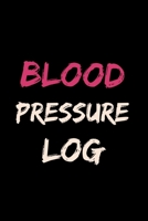 Blood Pressure Log: Tracker 1654346861 Book Cover