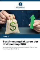 Bestimmungsfaktoren der dividendenpolitik (German Edition) 6208633184 Book Cover