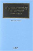 Commencement of Laytime 1859781969 Book Cover