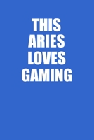 This Aries Loves Gaming Hands Notebook: 100 College Ruled Lined Pages 1677763221 Book Cover