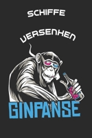 Spielbuch Ginpanse - Schiffe versenken: 120 Seiten - 6 x 9 Zoll (15,24 x 22,86 cm) (German Edition) 1656354993 Book Cover