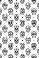 Day Of The Dead Pattern Sugar Skull Santa Muerte 15: Graph Paper 5x5 Notebook for Day Of The Dead Lovers 1099427436 Book Cover