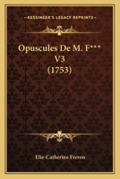 Opuscules 1104456877 Book Cover