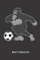 Notizbuch: Notizbuch Notizheft Schreibbuch 110 Seiten Liniert Linien DIN A5 Affe Gorilla Dschungel Safari Afrika Zoo Tierpfleger Tier Tiere Djungel Fussball Kicken Fussballspieler Fussballverein Fussb 1708477969 Book Cover