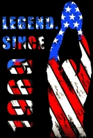 Legend since 1969 notebook - 51st Birthday Gift for American Football loveres, players and fans: Football Coach Notebook gift - FlagfootballRugbyplaybook notes 1654675962 Book Cover