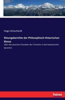 Sitzungsberichte Der Philosophisch-Historischen Klasse 3743698781 Book Cover