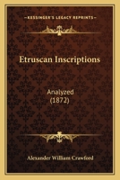 Etruscan Inscriptions 1016942273 Book Cover
